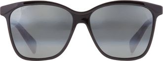Maui Jim Liquid Sunshine Neutral Grey Butterfly Sunglasses 601-02 58