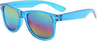 Generic Trendy Kids Studded Sunglasses Color Coated Sunglasses For Boys And Girls Sun Glasses For Children Women Bulk (Blue, One Size)