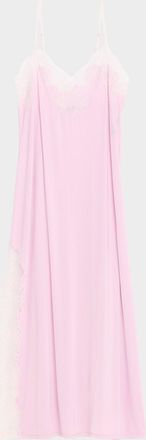 Natori Enchant Silky Lace-Trim Nightgown