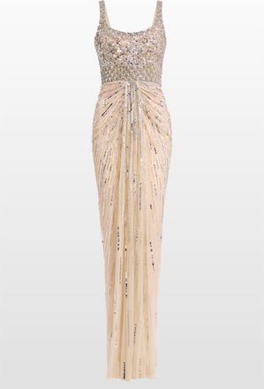 Jenny Packham Elixir Sequin-Embellished Maxi Dress in Morganite at Nordstrom, Size 16 Uk