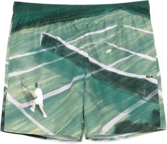 Lacoste Costume da bagno con stampa grafica - Verde