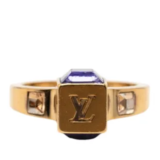 Louis Vuitton Gold Plating Band Ring (Pre-Owned)