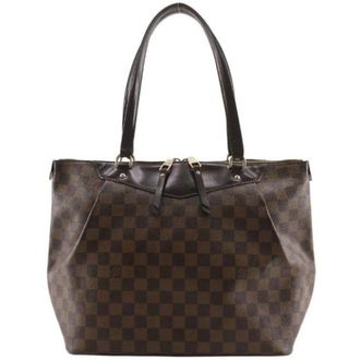 Louis Vuitton Pre-owned Tote Bags, female, Brown, Size: ONE SIZE Pre-owned Westminster PM Damier Canvas Tote Bag