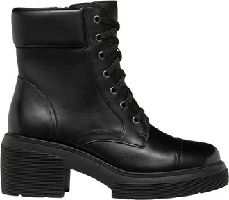 Geox Spherica EC1 Enkellaarsjes - Dames - Schoenen - Zwart - Maat: 39 EU Leer