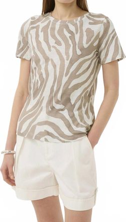 Inwear Alma Print T Shirt In Neutral Zebrah