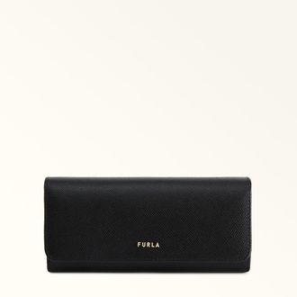 Furla Classic Bi-fold Wallet Nero Black Andromeda Calf Leather Woman