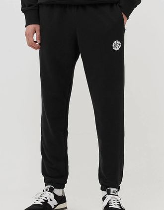 New Balance Mens New Balance Hoops Fundamentals Sweatpants - Black - Size: MEDIUM