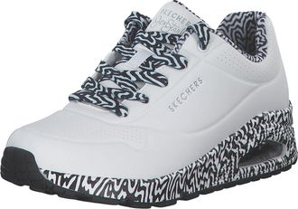 Skechers Women Uno Mini Drip Sneakers, White, 5 UK