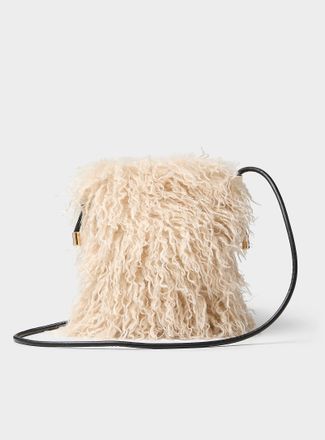 Simons Womens Faux-fur phone clutch