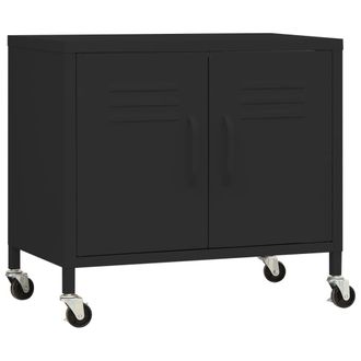 vidaXL Armario De Almacenamiento Acero Negro 60x35x56cm Vidaxl