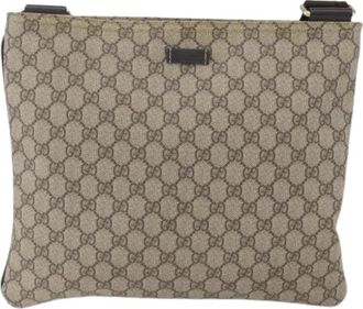 Gucci Pre-owned Vintage Canvas Cross Body Bag - unisex - Vintage Schoudertas - Beige - ONE Size - Vintage