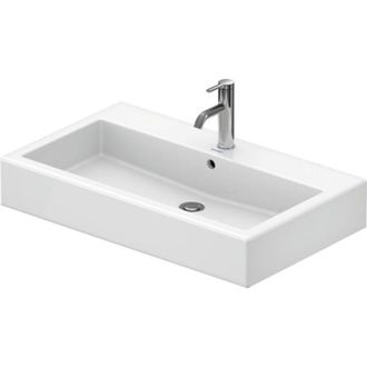 Duravit Duravit - Lavabo Vero De 800 Mm, Con Rebosadero, Con Banco De Toma