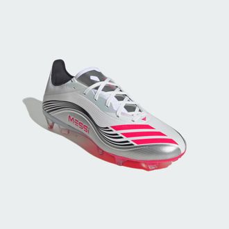 adidas adidas Performance Unisex F50 Messi Pro Firm Ground Boots - White - Size UK 10.5