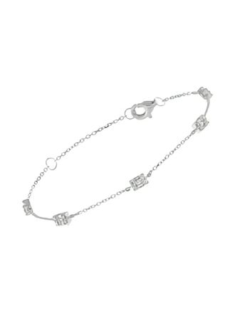 Luxury Bazaar 14K white gold diamond bracelet - Zilver