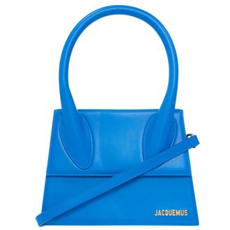 Jacquemus Womens Le Grand Chiquito Blue Bag Leather - One Size