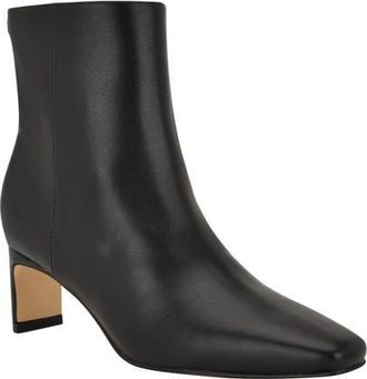 Calvin Klein Caselle Bootie in Black Smooth at Nordstrom, Size 6.5