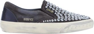 Golden Goose VCE Met Studs Instapper - Dames - Sneakers - Bruin - 38 EU - Su&egrave;de - Schoenen