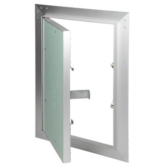ECD Germany Ecd Germany - Puerta De Inspecci&oacute;n Revisi&oacute;n 200x300mm Cart&oacute;n De Yeso Inserto Gk 12,5mm Marco De Aluminio Solapa De Mantenimiento Tapa De Limpieza Pane