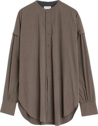 Christophe Lemaire long-sleeved shirt - Brown