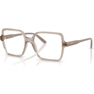 Vogue Eyewear 53mm Square optical glasses in Brown at Nordstrom