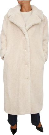 Guess Giubbotti Avorio - Dames - Mantel - Wit - S - Polyester - Jassen
