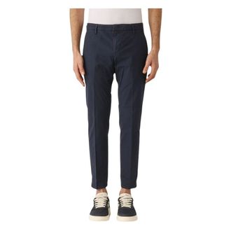 Dondup Slim-fit Trousers, male, Blue, W35, Alfredo Short Trousers
