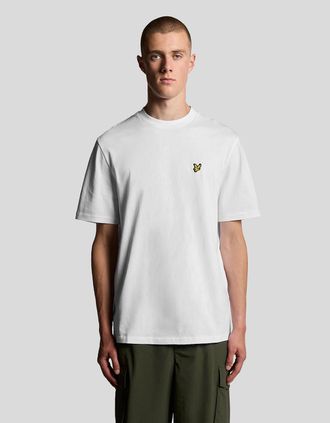 Lyle & Scott Lyle And Scott Mens Oversized Cotton Crew Neck T-Shirt - White - Size: 34