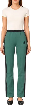 Pinko Contrasting Side-Stripe Trousers - Green