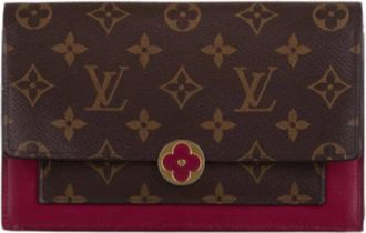 Louis Vuitton Pre-owned Flore Crossbody Bag - Dames - Vintage Clutch - Bruin - ONE Size - Vintage
