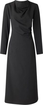 SOEUR Gedrapeerd Jurk - Dames - Casual kleedjes - Grijs - XS - Kleedjes
