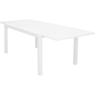 Milani Home DEXTER - set tavolo in alluminio cm 160/240 x 90 x 75 h con 4 sedie Aulus
