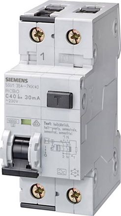 SIEMENS 5su1154-6kk16 Interruptor Diferencial 16a Sensibilidad 0,01a