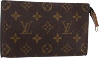 Louis Vuitton Pre-owned Clutches, female, Brown, Size: ONE SIZE Pre-owned Canvas Pouch