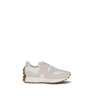 New Balance Sneakers, female, White, Size: 5 1/2 US 327 Sneakers with Mesh and Leather