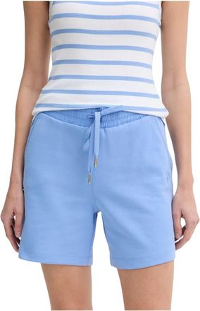 Joop Trissi Shorts - Dames - Bermuda - Blauw - S - Katoen - Korte Broeken
