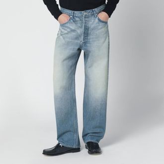 Auralee Blue washed-effect jeans