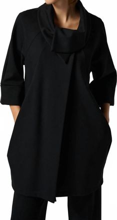 Joseph Ribkoff Classic Cocoon Coat In Black