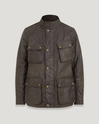 Belstaff Fieldmaster Jacket Mens Waxed Cotton Faded Olive Size UK 34