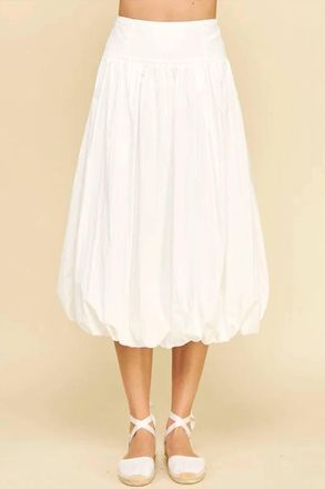 Pinch Design Bubble Midi Skirt In White