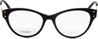Missoni Ladies Black Rectangular Eyeglass Frames MIS 0044