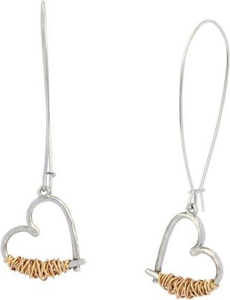 Robert Lee Morris Wire Heart Earrings in Two Tone at Nordstrom