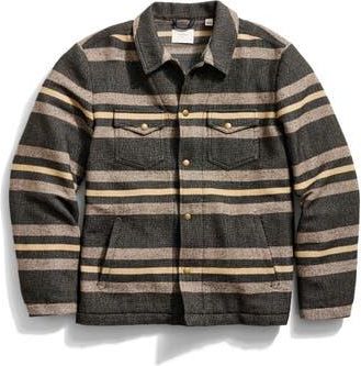 Billy Reid Stripe Woodsman Jacket in Asphalt Multi at Nordstrom Rack, Size Xx-Large