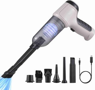 OEM Aspiradora Port&aacute;til Para Coche, Potencia De Succi&oacute;n De 20000 Pa, Capacidad De 0,4 L, 21 Cm De Longitud, Color Negro