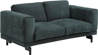 Vente-Unique Sof&aacute; 2 plazas en chenilla verde DEMBOLA