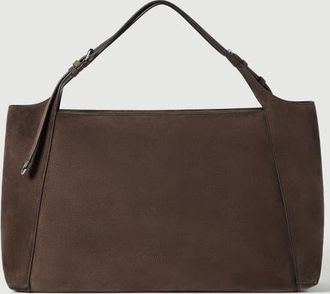 Brunello Cucinelli Sartorial shoppper bag in suede in Pine Cone Brown at Nordstrom