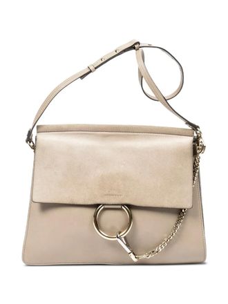 Chlo&eacute; ring detail chain shoulder bag - Neutrals