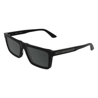 Calvin Klein Sunglasses, male, Black, Size: 59 MM Rectangle Sunglasses