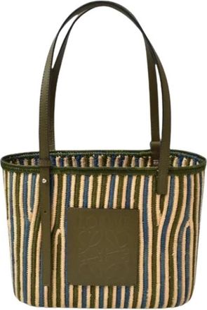Loewe Pre-owned Tote bag - Dames - Vintage Shopper - Groen - ONE Size - Leer - Vintage