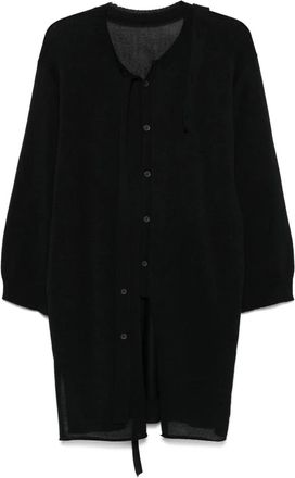 Issey Miyake Cardigan drappeggiato - Nero