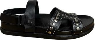 Maruti Elora Sandaal - Dames - Sandalen - Zwart - 38 EU - Leer - Schoenen